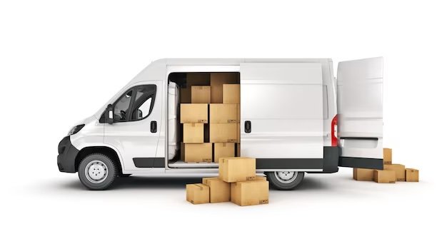 TORQ delivery vans loaded with cardboard boxes