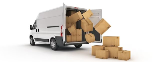 Fleet of TORQ delivery vans with cargo